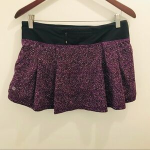 Lululemon Pace Rival Skirt 8 flashback static purple tennis golf pickle ball